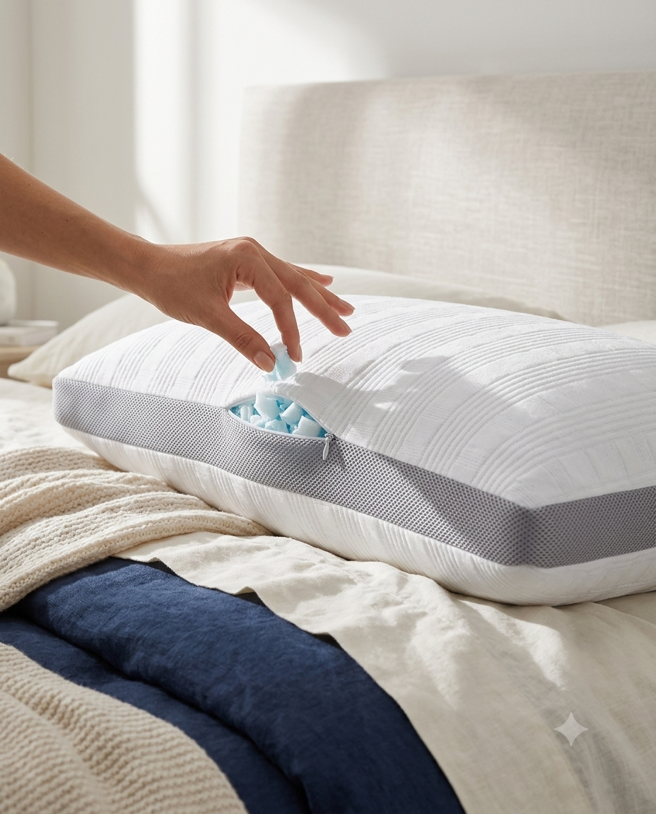 Olynne Fresh, housse déhoussable et lavable de l'oreiller