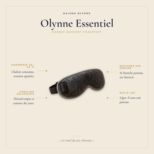 Olynne Essentiel, masque de sommeil chauffant et massant Maison Olynne